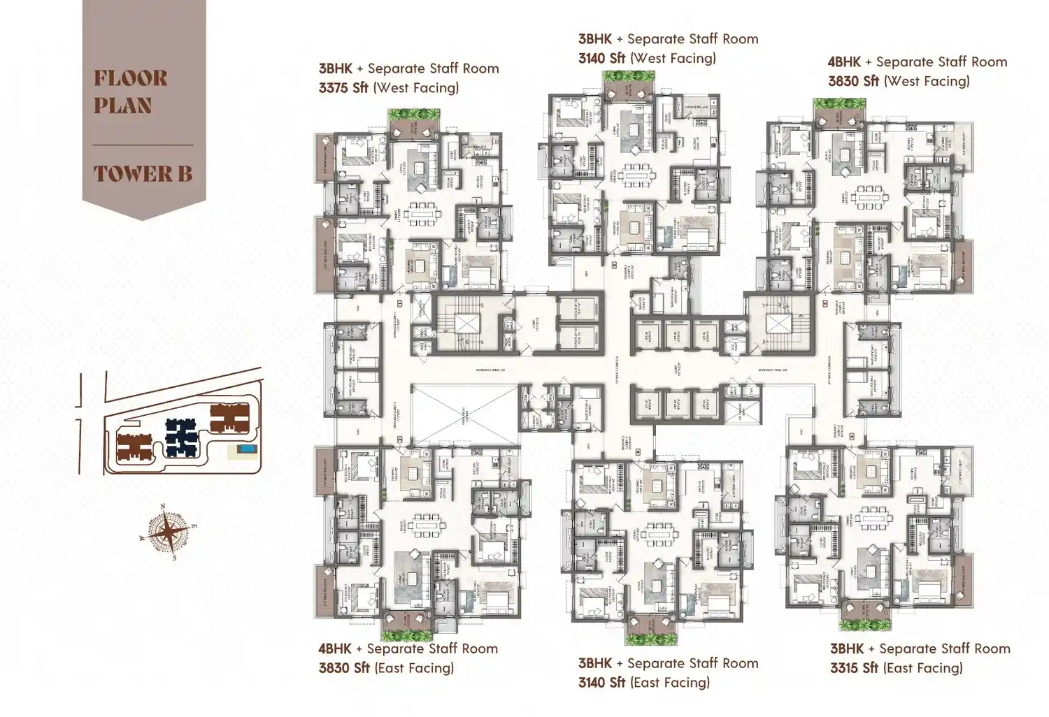 2 BHK apartment floor plan Yula Hoskote